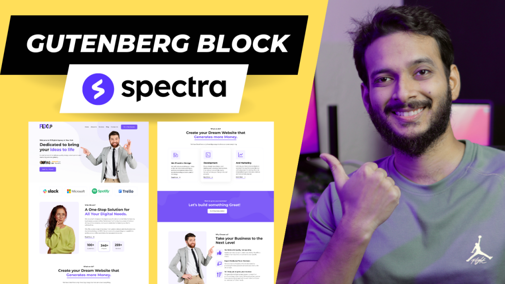 figma to gutenebrg block editor using Spectra block editor