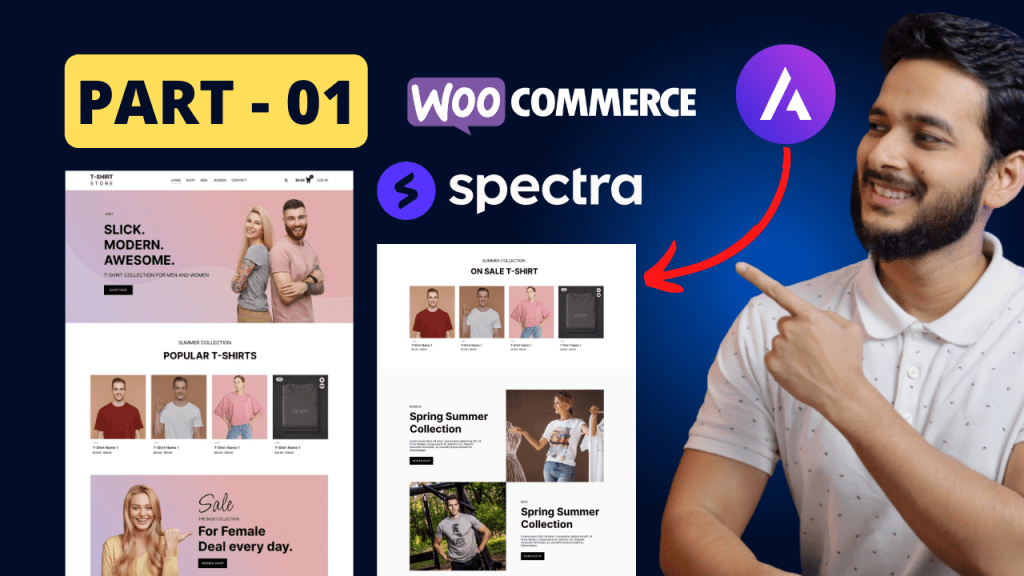 Complete eCommerce shop using Astra WooCommerce and Spectra