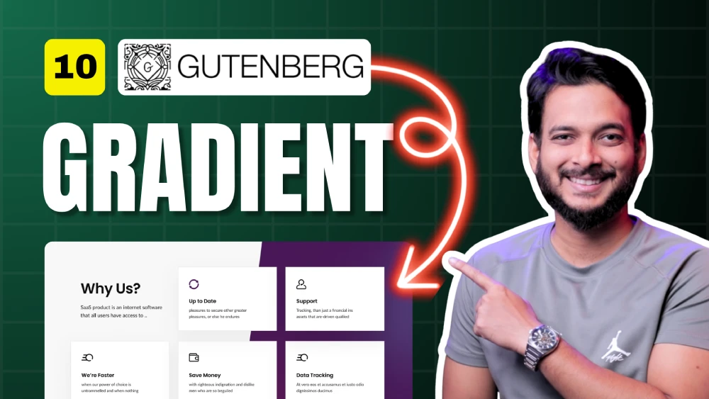 Gutenberg Gradient Style basic with Grid layuots